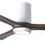 42" Irene 3-Blade Hugger Ceiling Fan with Wall Remote and Light Kit-24425152-98977005-99192945