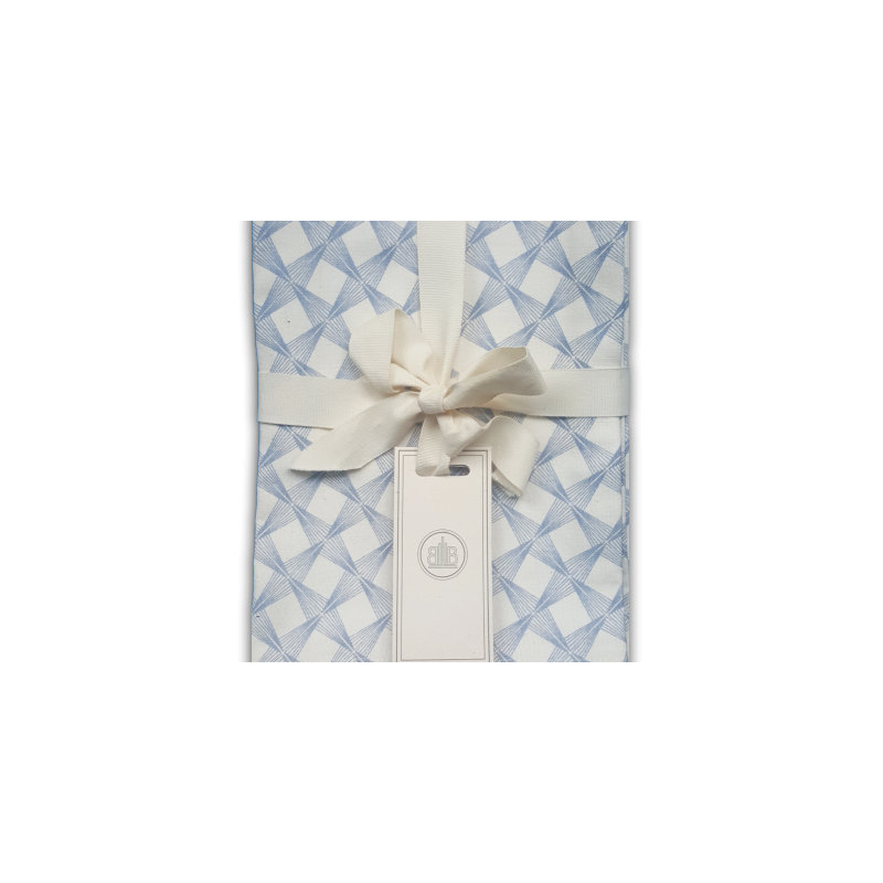 Thaksin Cotton Waffle Kitchen Towel, Blue
