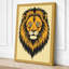 Noble Lion Rustic - Wrapped Canvas-1610108699-1610108696