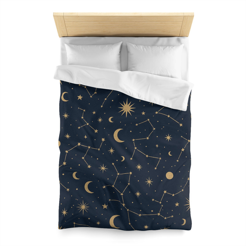 Microfiber Duvet Cover Boho Style, Design 90, Cream, Twin Duvet Cover