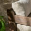 Chaise de patio pivotante en bois de teck Owen