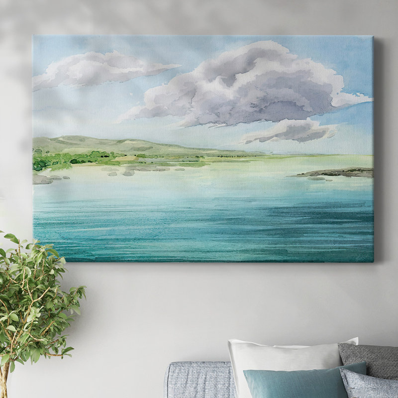 Clear Lagoon II-Gallery Wrapped Canvas, H 12 po x l 18 po
