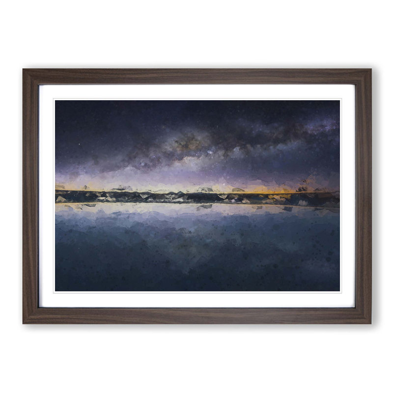 The Atacama Desert in Chile in Abstract - Picture Frame Graphic Art Print, 48cm H x 65cm W x 2cm D, Walnut Framed