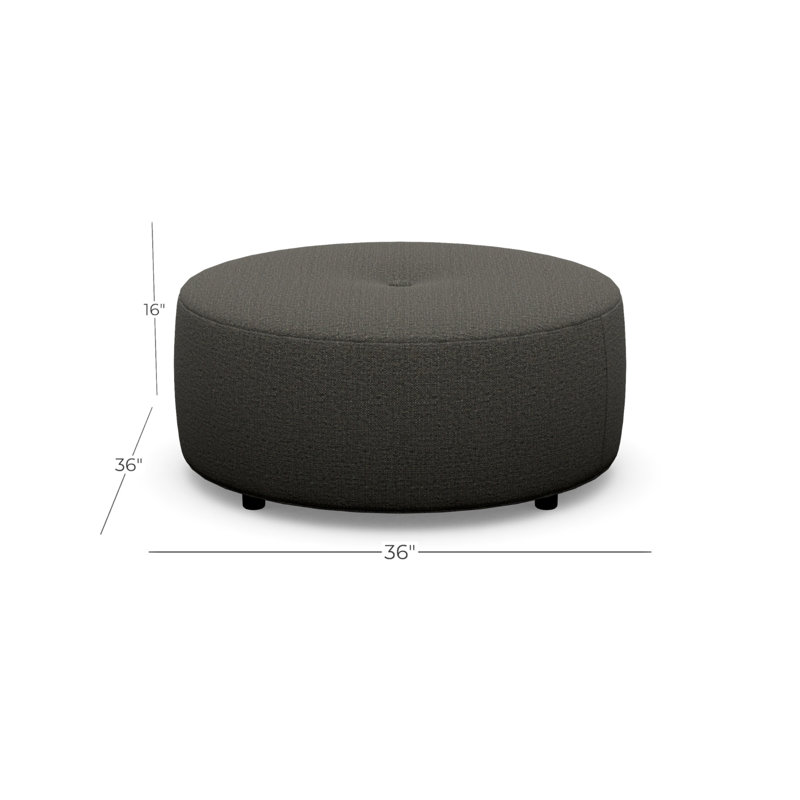 Pouf Round Ottoman, Sugar Shack 120522