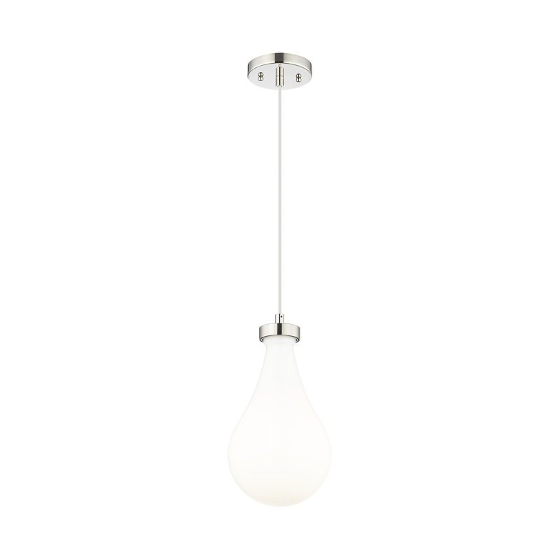 Luminaire suspendu grappe 6 lumières Pont, Nickel poli