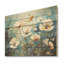 Misty Flower Meadows I - Art mural en bois sur bois de pin naturel-101402785