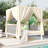 Outdoor Patio Sunbed With Curtains-1258038669