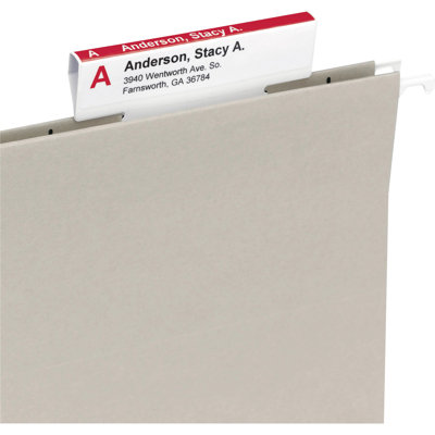 Paper File Tab Labels