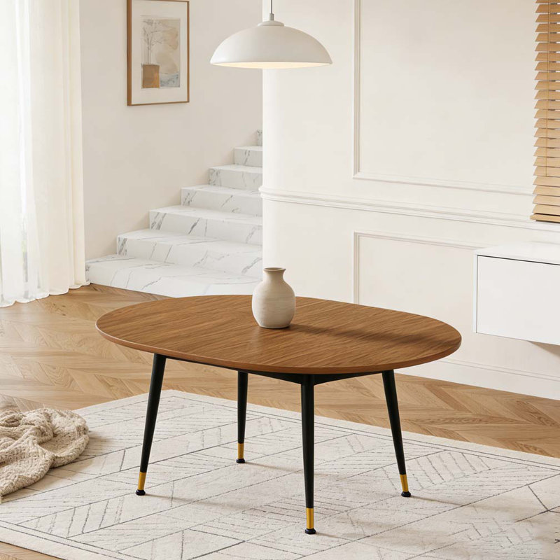 Walnut Oval Extendable Dining Table