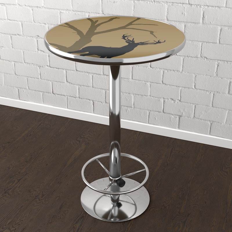 Round Metal Base Dining Table