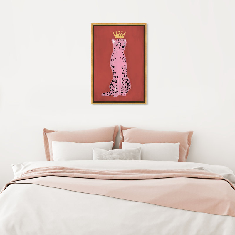 Wild Queen - impression sur toile, Encadrement doré, H 16 po x l 24 po