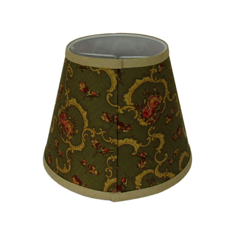 Abat-jour à pince Vintage Floral, H 8,5 po x l 12 po x P 12 po
