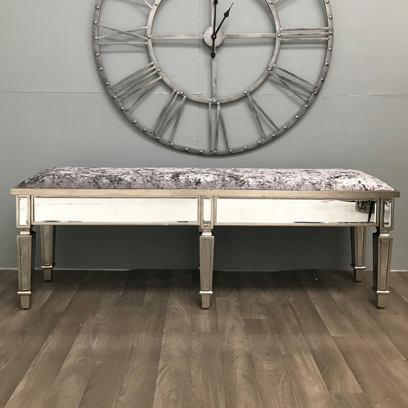 Yusuf Velvet Upholstered Bench