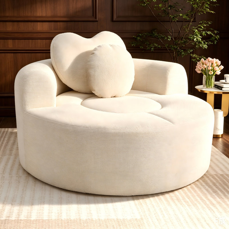 Canapé-lit rond, Beige