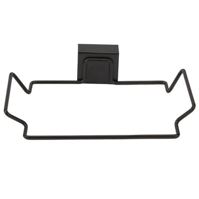 Kitchen Details Over The Counter Plastic Bag Holder In Matte Black