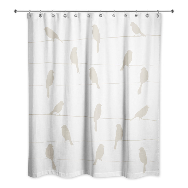 Rideau de douche simple Dequinton, Beige
