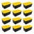 Sterilite 38 Gallon Industrial Stackable Storage Tote Lidded Containers, 12 Pack