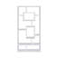 Bibliothèque géométrique H 70,75 po x l 35,5 po Germya-749389868