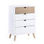 Commode blanche, commode naturelle, commode de chambre