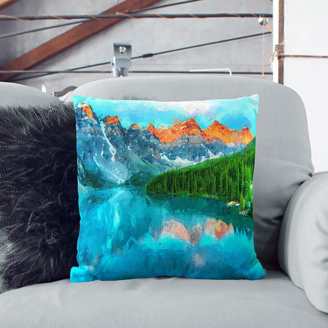 Banff National Park in Alberta Canada Cushion with Filling