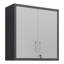 Armoire de rangement murale en métal avec 2 portes verrouillables et 1 tablette réglable-1699861489