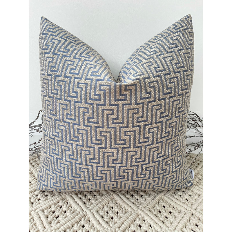 Abstract Square Throw Pillow Cover, Cream