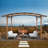 13 pi. L 8,5 pi. D Pergola en acier avec auvent