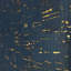 Enchanced Natural Cork Deep Navy Gold Metallic Foil Striped Textured Wallpaper