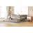 Full Size Daybed Wood Bed With Two Drawers, Gray-1273841753-1273841755