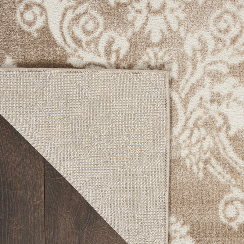 Ibrahim Damask Indoor Rug, Rectangle 2' x 3'