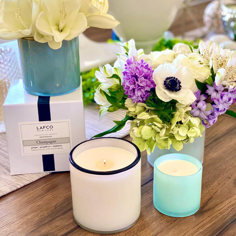 Marine Scented Jar Candle, 3" H x 3" W x 3" D