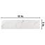 Carrelage mural en céramique aspect pierre 3 po x 12 po Classico Carrara