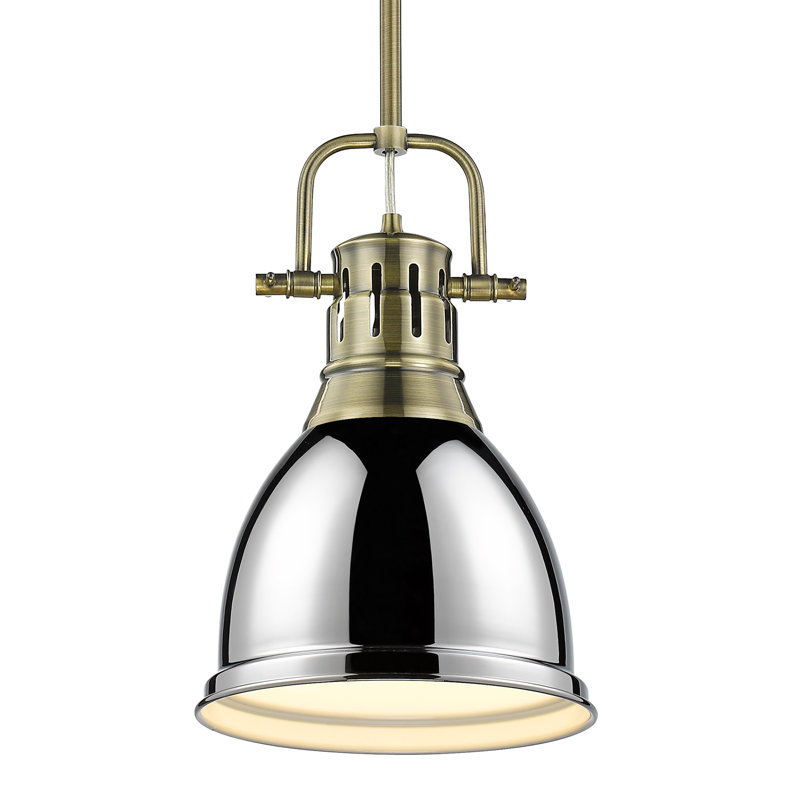 Ruthie 1 - Light Pendant, Chrome, Aged Brass