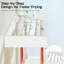 Support à linge pliable mural intérieur pliable, blanc