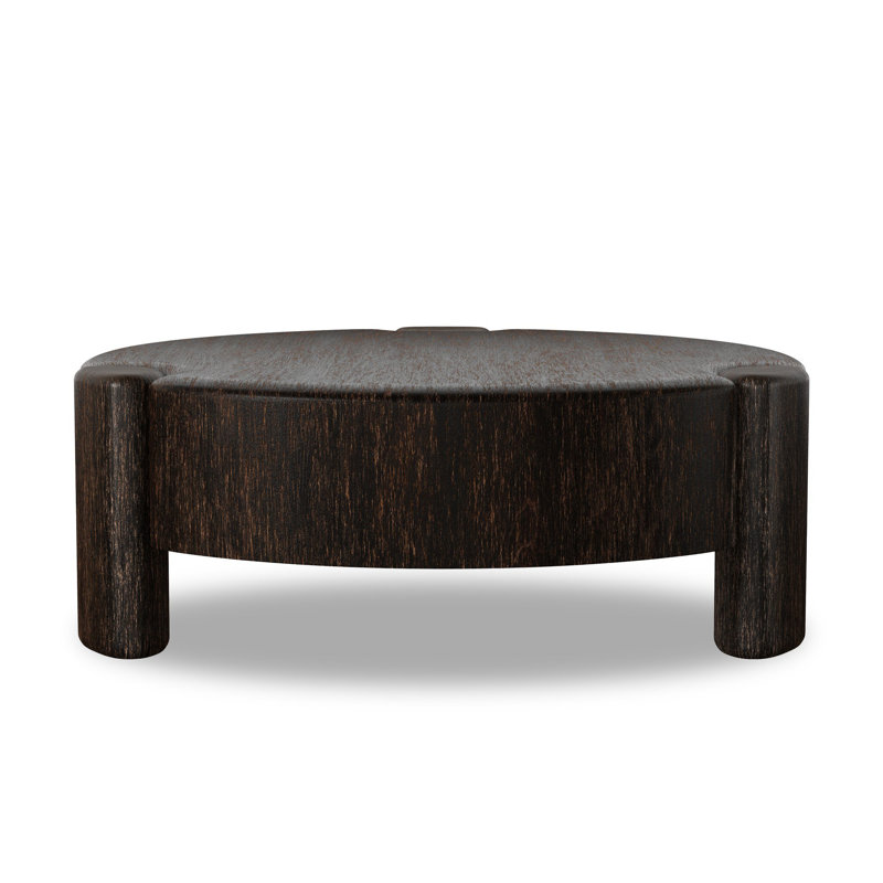 Toman Coffee Table, Ebony Rustic Oak