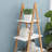 Solid Bamboo Wood Oxford “A”Frame Ladder Display Bookshelf