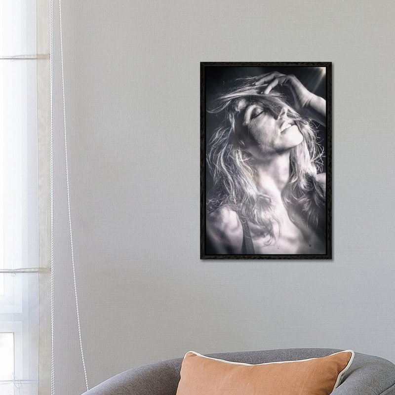 Portrait #11 by Glauco Meneghelli - Print on Canvas, Black Floater Frame, 66.04 cm H x 45.72 cm W