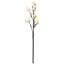 Sprays floraux artificiels Magnolia - 33 po - blanc et rose - ensemble de 4