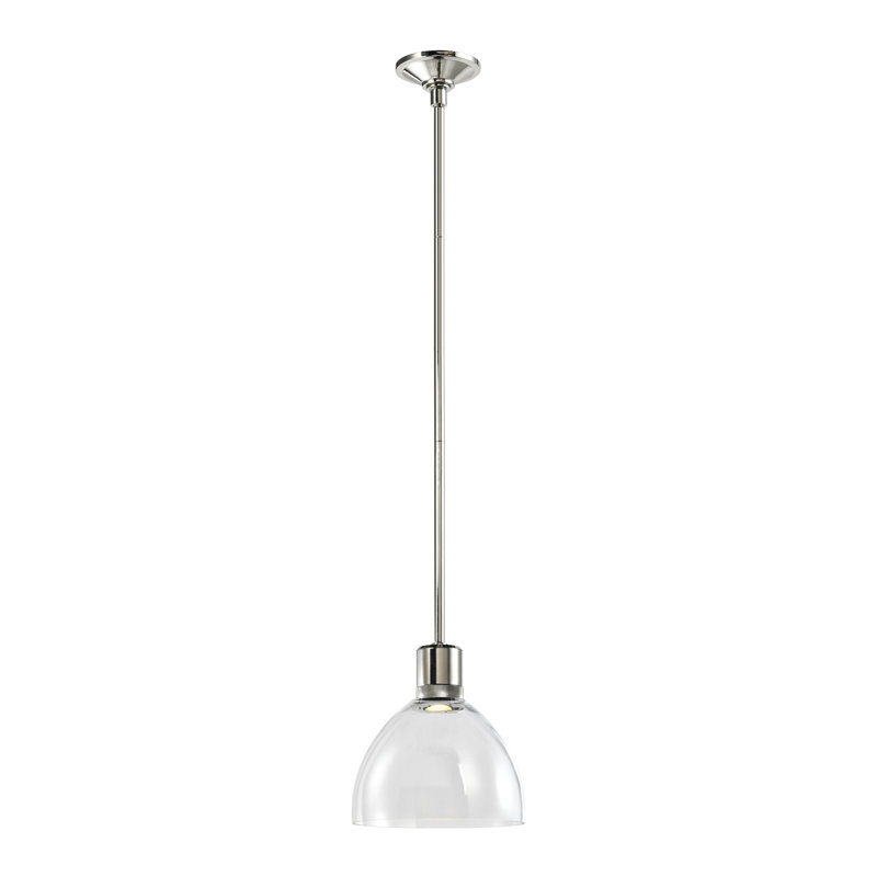 Zigrina Pendant, Polished Nickel