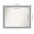 Brushed Nickel Bathroom Vanity Non-Beveled Wall Mirror-244588356