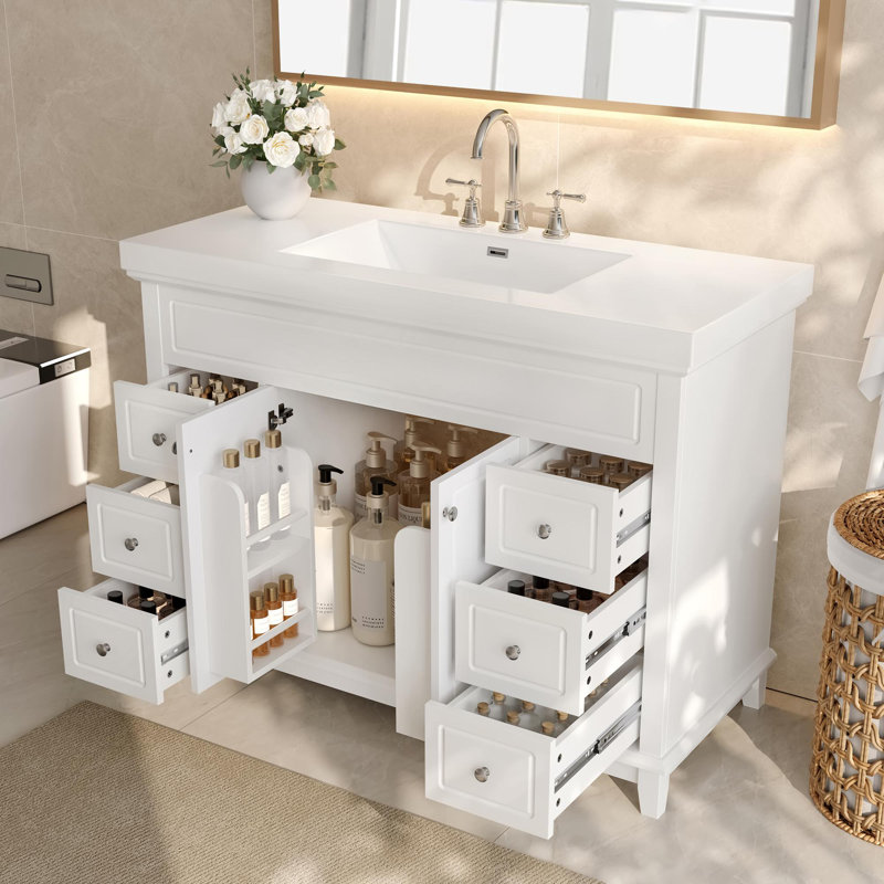 Meuble-lavabo 48 po avec lavabo en résine
