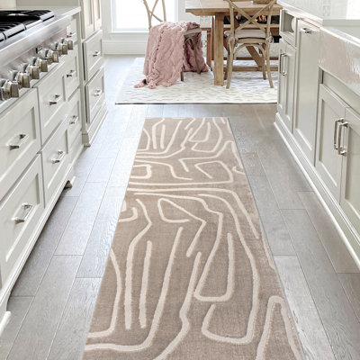 Tapis beige / crème Sauvanne Modern Scandinavian
