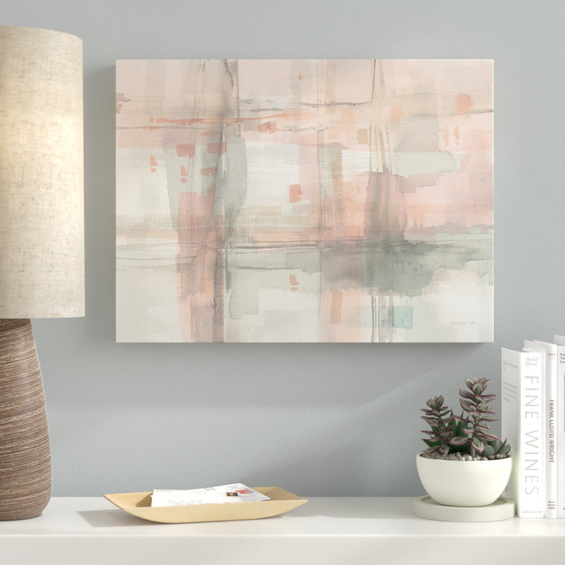 « intersect ii », reproduction de peinture à l’acrylique sur toile tendue, H 14 po x l 19 po x P 2 po
