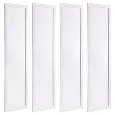 Panneau lumineux DEL plat 1 x 4 pi, plafonnier DEL à intensité variable, blanc