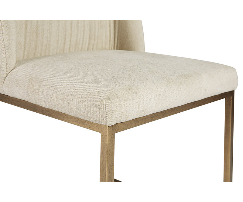Nevin Upholstered Dining Chair, Muslin