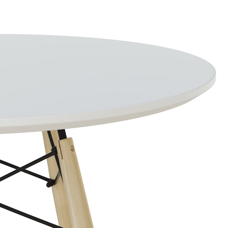 Traynor Round Dining Table, Natural, White