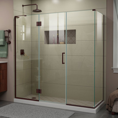 Unidoor-X 70.5" x 72" Rectangle Hinged Shower Enclosure