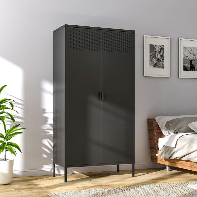 Armoire en acier 71 po noire