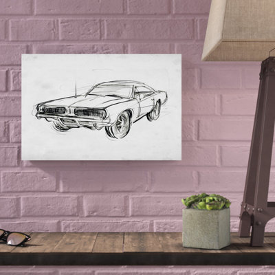 «Classic Car S croeuil IV» par Annie Warren, reproduction d'art sur toile tendue