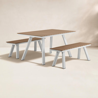 59'' Rectangular 6-Person Outdoor Dining Set